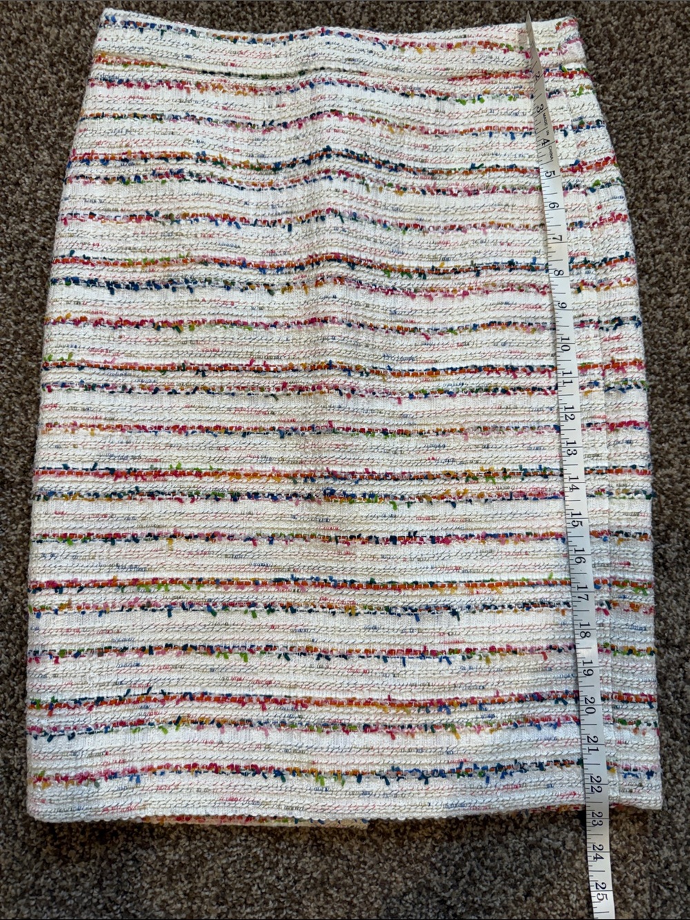 J crew Multi-Color Tweed Pencil Skirt